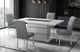 Global Furniture USA Monaco 5-Piece Gray/White Dining Set-1