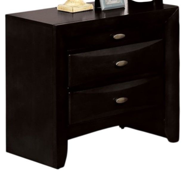 Furniture of America® Zosimo Black Nightstand-0