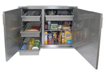 Alfresco™ 30" Stainless Steel Sealed Dry High Profile Pantries-1
