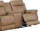 Leather Italia™ Cambria Fischer Saddle Lea Power Reclining Loveseat with Console-2