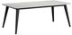 Elements International Marlene White Dining Table with Black Base-0