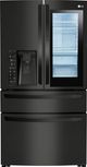 LG 22.5 Cu.Ft. Matte Black Stainless Steel Counter Depth French Door Refrigerator-1