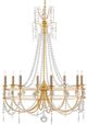 Currey & Company Dream-Maker Antique Gold Leaf Chandelier-0