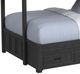 Elements International Hampton Kids Charcoal Youth Twin/Full Loft Bed with Staircase and Trundle-1