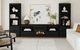Elements International Rosalie Black 82" TV Console without Fireplace Insert-1