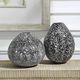 Uttermost® Cosmic 2-Piece Black/White Vase Set-1