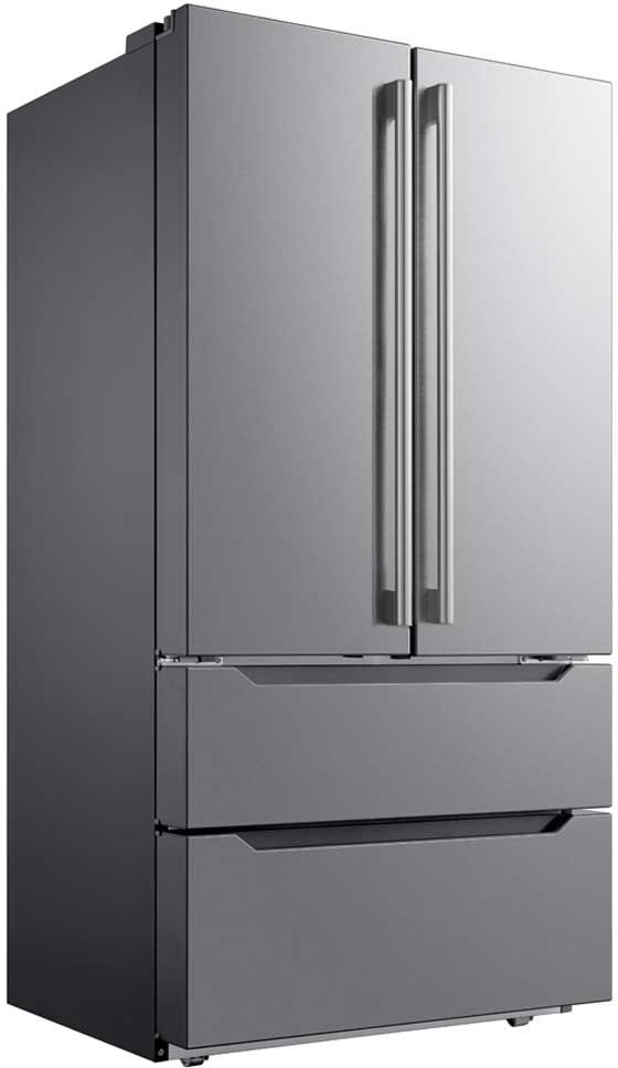 Midea® 36 in. 22.5 Cu. Ft. Stainless Steel Counter Depth French Door Refrigerator-1