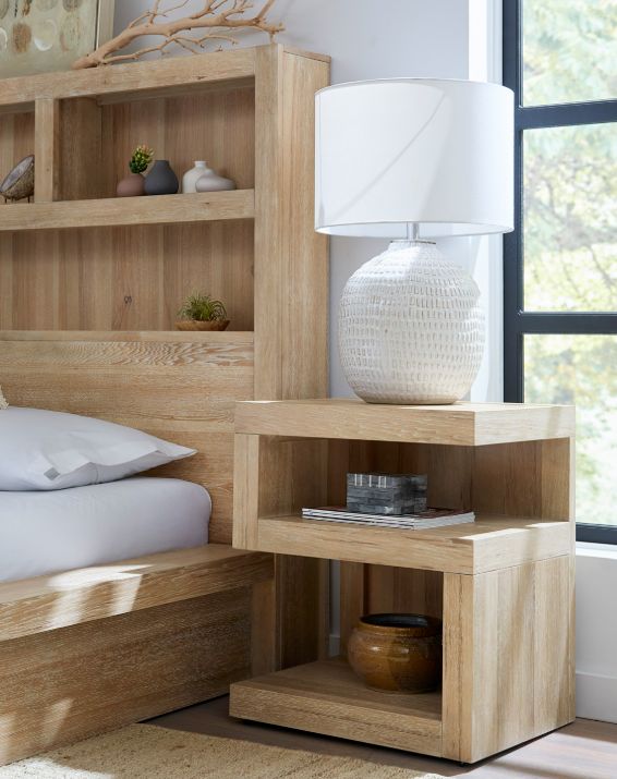aspenhome® Modern Loft Modern Khaki S Nightstand-1