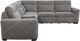 Parker House® Kline 6-Piece Nightfall Modular Slider Sectional with Extensions Footrests-4