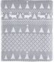 Olliix by Woolrich Grey Winter Frost Queen Flannel Cotton Sheet Set-2