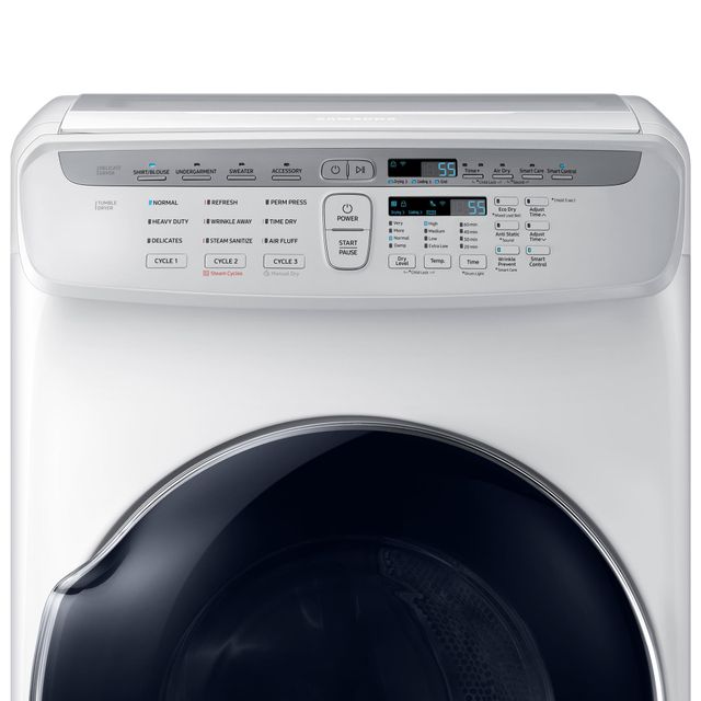 Samsung 7.5 Cu. Ft. White FlexDry™ Electric Dryer-2