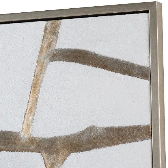 Crestview Collection Silverlines 2-Piece Hand Finished Wall Art Set-3