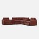 Drew & Jonathan Home ModularOne New Horizon 7-Piece Merlot Modular Sectional-1