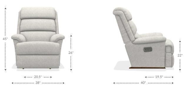 La-Z-Boy® Astor Platinum Power Rocking Recliner with Headrest-5
