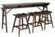 Sunny Designs™ Americana Coffee Bean Console Table with USB Power Pack-0