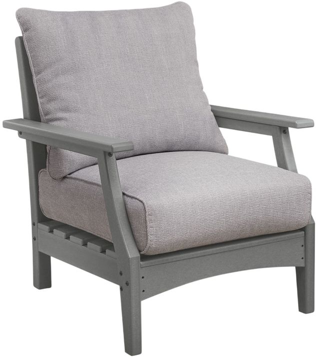 Signature Design by Ashley® Lone View Bay 2-Piece Beige/Gray Fabric/Plastic Outdoor Lounge Chair-2
