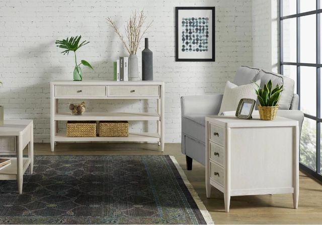 Riverside Furniture Maren White Sand Sofa Table-1
