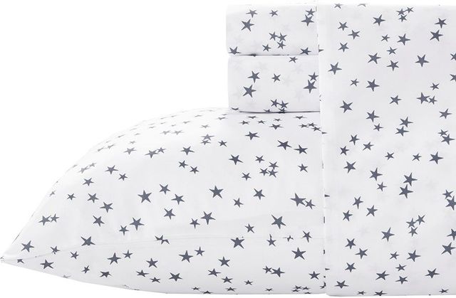 Olliix by Mi Zone Grey Twin Printed Sheet Set-1