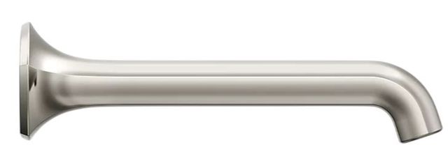 KOHLER® Occasion® Vibrant Polished Nickel Wall-Mount Bathroom Sink Faucet Spout with Straight Design-2