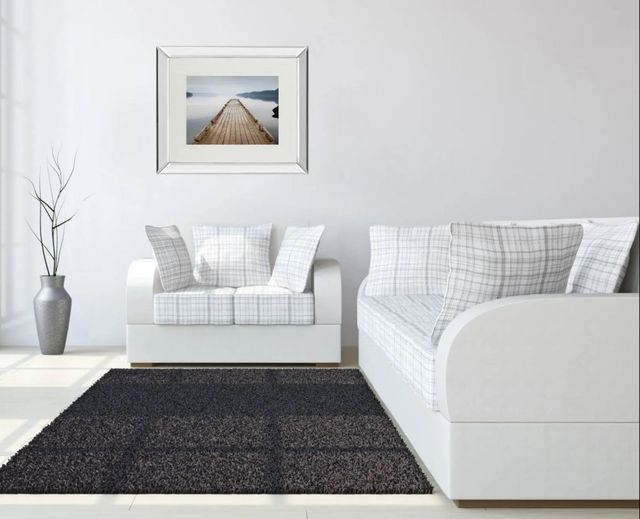 Classy Art Off Orcas Island by Michael Cahilll Mirror Framed Wall Art-2