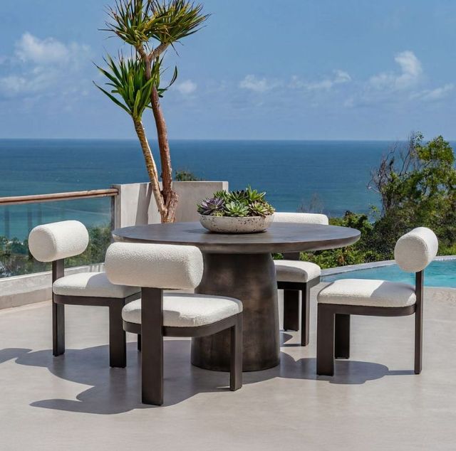 Uttermost® Madrone Golden Dark Bronze Metal Indoor-Outdoor Bistro Table-1