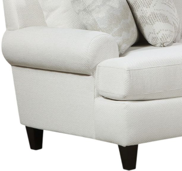 Fusion Furniture 7005 Hobnob 3-Piece Cotton L-Shaped Sectional-1