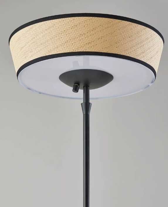 Adesso® Harper Black Floor Lamp-1
