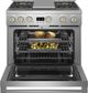 Monogram® Statement Collection 36" Stainless Steel Pro Style Gas Range-2