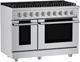 Hauslane HausPro 48" Stainless Steel Pro-Style Gas Range with Stainless Steel Knobs-3