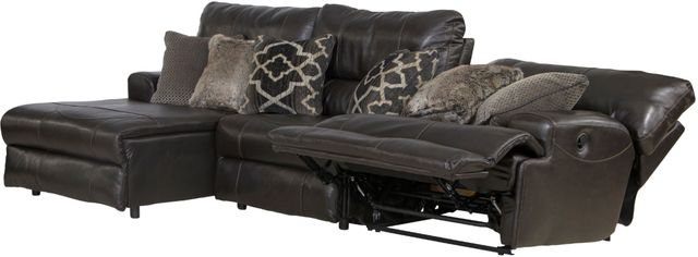 Catnapper® Como 3-Piece Chocolate Left Arm Facing Manual Reclining Sectional-1