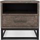 Hampton Distressed Gray End Table-1