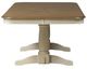 Liberty Furniture Springfield Honey Trestle Table with Cream Base-2