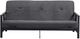 dhp furniture® Harlow Gray Futon with Arms-2