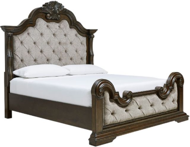 Maylee Panel Bed - Dark Brown