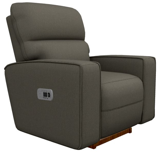 La-Z-Boy® Maddox Smoke Power Rocking Recliner with Headrest-0
