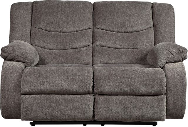 Signature Design by Ashley® Tulen Gray Reclining Loveseat-1