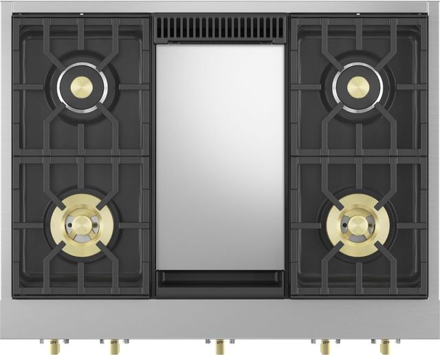 Monogram® Statement Collection 36" Stainless Steel Gas Rangetop-2