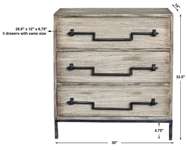 Uttermost® Jory Aged Ivory Accent Chest-2