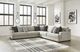 Benchcraft® Artsie 3-Piece Ash Curved Sectional-1
