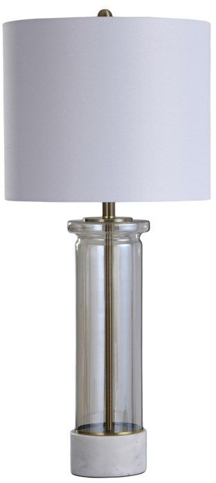 StyleCraft Royal Gate Marble Glass/Stone Table Lamp-0