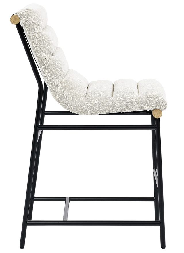 Steve Silver Co. Nicco 2-Piece Black-Eggshell Counter Stool-4