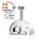 Fontana Forni Margherita 31" Stainless Steel Pizza Oven -2