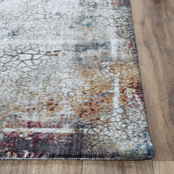Rizzy Home Signature Gray 5'x8' Rectangular Rug-1