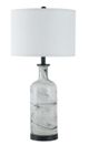 A & B Home Grey/White Glass Table Lamp-0