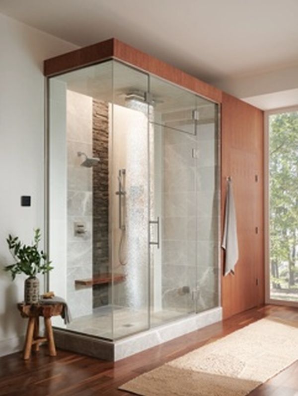 Brizo Frank Lloyd Wright® Brilliance® Luxe Nickel® 21" Single-Function Raincan Shower Head with Integrated Lighting-1