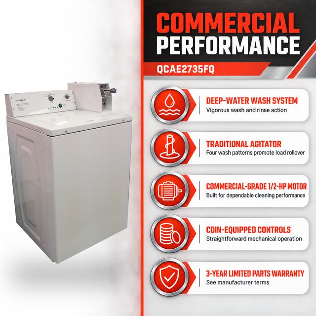 Speed Queen Commercial 2.9 Cu. Ft. Coin-Equipped Top-Load Washer - White-3