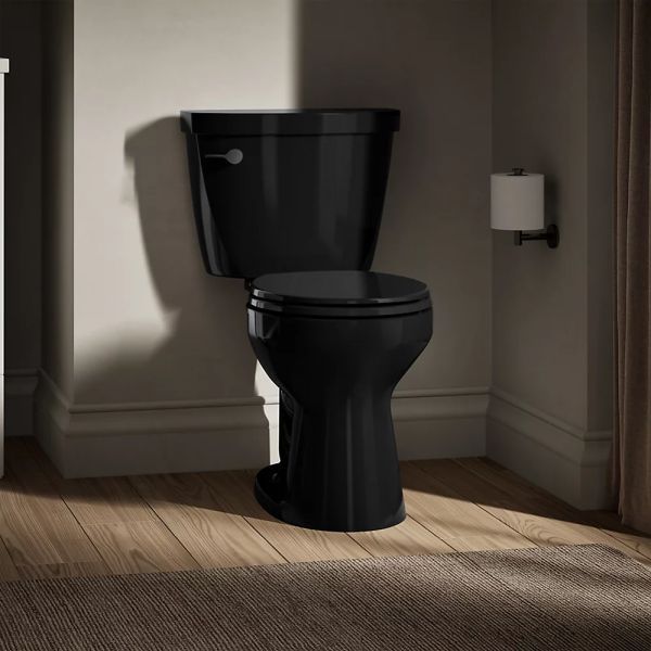 KOHLER® Cimarron® Black 2-Piece Round-Front Toilet, 1.28 Gpf-2