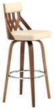 Armen Living Crux Cream 26" Swivel Counter Stool-0