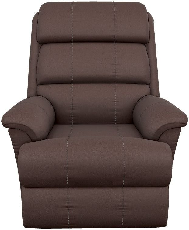 La-Z-Boy® Astor Chestnut Leather Power Rocking Recliner with Headrest-1