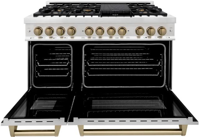 ZLINE Autograph Edition 48" Stainless Steel Pro Style Dual Fuel Range-1
